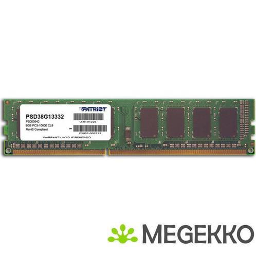 Patriot Memory 8GB PC3-10600 - [PSD38G13332], Computers en Software, RAM geheugen, Nieuw, Verzenden