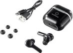 Renkforce RF-NCE-500 In Ear oordopjes Bluetooth Zwart Noise, Ophalen of Verzenden, Zo goed als nieuw