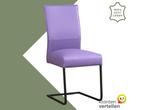 Leren eetkamerstoel Remix - Toledo Lila (lichtpaars) -, Huis en Inrichting, Stoelen, Overige kleuren, Nieuw, Ophalen of Verzenden