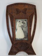 Jugendstil fotolijst met vlinder - Fotolijst - Hout