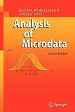 Analysis of Microdata. Winkelmann, Rainer   ., Zo goed als nieuw, Rainer Winkelmann, Stefan Boes, Verzenden