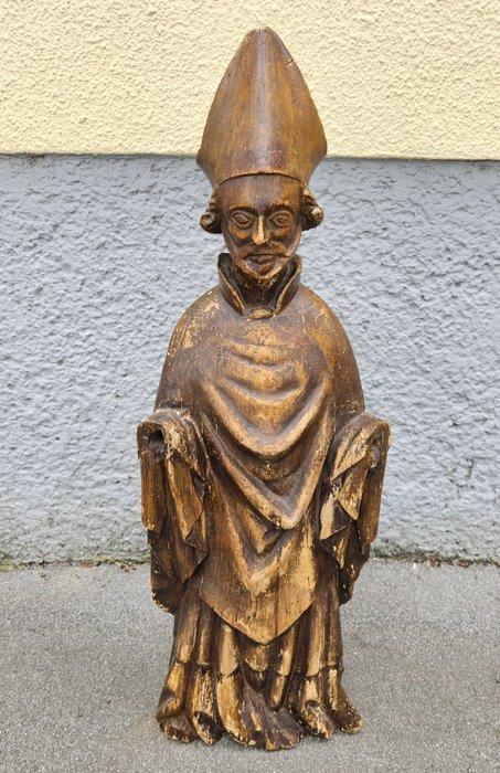 sculptuur, Bishop - 18th century - 81 cm - Hout, Antiek en Kunst, Kunst | Niet-Westerse kunst