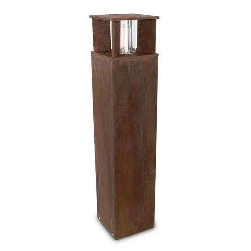 Marina 70 Square Tuinlamp Corten Tuinverlichting, Tuin en Terras, Buitenverlichting, Verzenden