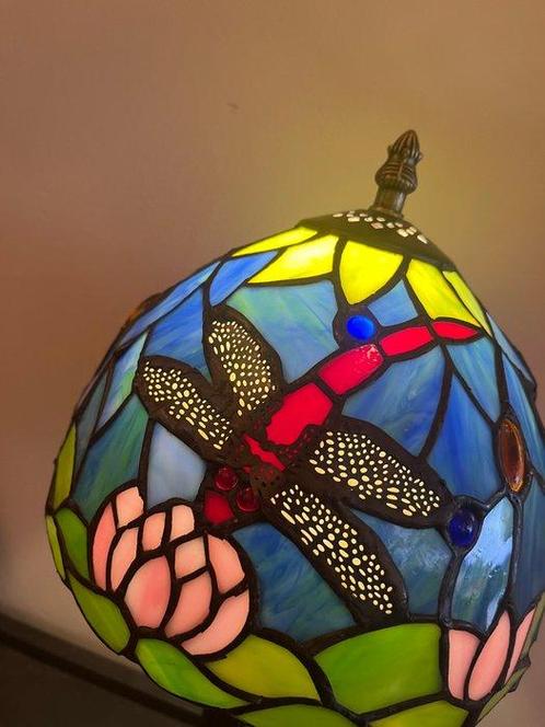 Tafellamp - Glas-in-lood, Antiek en Kunst, Curiosa en Brocante