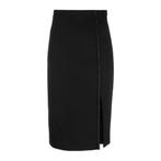 Twinset • zwarte midi rok met split • S (IT42), Kleding | Dames, Rokken, Twinset, Verzenden, Zwart, Nieuw