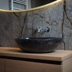 Waskom Loutro Elleni B Rechthoek 57x40.5x15 cm Marmer Black, Ophalen of Verzenden, Nieuw, Overige typen