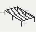 Metalen Bedframe met Onderbed Opslag en Eenvoudig Design, Verzenden, Nieuw