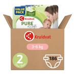 Kruidvat Pure & Soft 2 Newborn Mini Luiers Volumedoos, Verzenden, Nieuw
