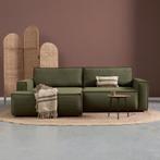 *WOONWINKEL* Groene Slaapbank Chaise Longue Links, Verzenden, Nieuw