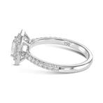 Verlovingsring - 18 karaat Witgoud - 0.86ct. tw. Diamant