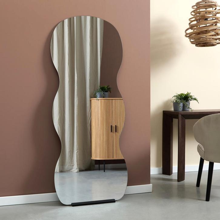 *WOONWINKEL* Grote Spiegel Organisch Zonder Rand, Huis en Inrichting, Woonaccessoires | Spiegels, Nieuw, Verzenden