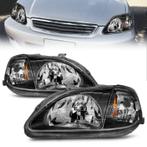 ANZO 1999-2000 Honda Civic Crystal Headlights Black, Ophalen of Verzenden, Nieuw