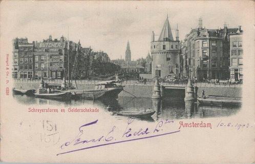 AMSTERDAM - Schreyerstoren en Geldersche Kade, Verzamelen, Ansichtkaarten | Nederland, Verzenden