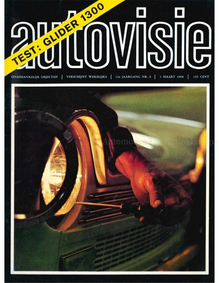 1968 AUTOVISIE MAGAZINE 09 NEDERLANDS, Boeken, Auto's | Folders en Tijdschriften