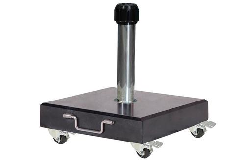 Platinum Verrijdbare parasolvoet Rome 40 kg - black polished, Tuin en Terras, Parasols, Parasolvoet, Nieuw, Verzenden