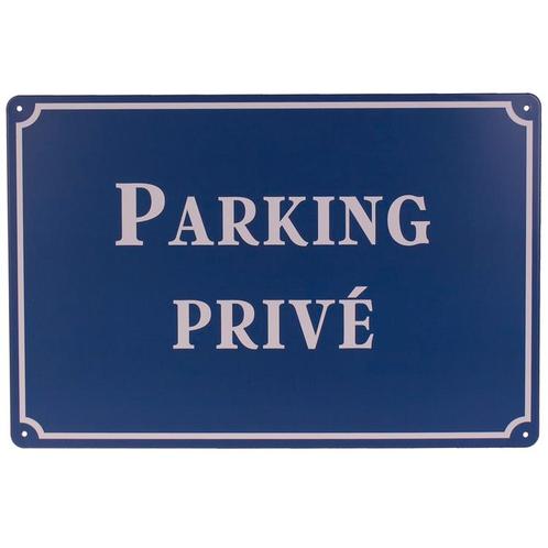 Metalen Plaatje - Parking Prive - Frans Straatnaambord - 20x, Huis en Inrichting, Woonaccessoires | Tekstborden en Spreuken, Nieuw