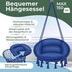 Hangstoel - Binnen & Buiten - Hangschommel - Tot 150kg - Bla, Verzenden, Zo goed als nieuw