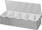Ingredi&amp;#235;ntenhouder - 5 containers - RVS - Transpara, Verzenden