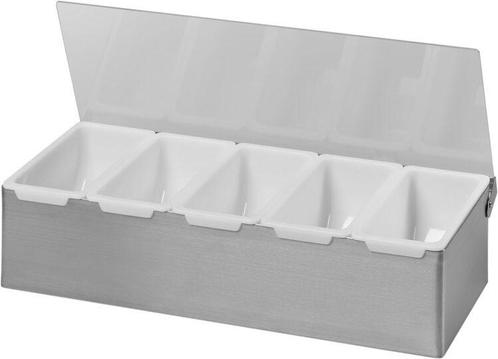 Ingredi&amp;#235;ntenhouder - 5 containers - RVS - Transpara, Zakelijke goederen, Horeca | Overige, Verzenden