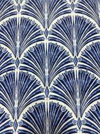 exclusieve stof met gestileerde schelpen art deco - Textiel, Antiek en Kunst