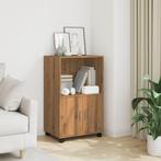 vidaXL Rolkast 55x40x91 cm bewerkt hout artisanaal, Huis en Inrichting, Verzenden, Nieuw, 50 tot 100 cm, Minder dan 100 cm