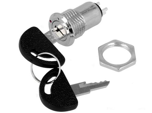 Schakelaar contactslot - 3 posities - 16mm, Doe-het-zelf en Verbouw, Elektra en Kabels, Schakelaar, Nieuw, Ophalen of Verzenden