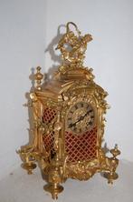 pendule barok - - Verguld brons - 1850-1900, Antiek en Kunst, Antiek | Klokken