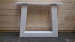 Trapezium-eettafelpoot | Setprijs! | Wit | 10x10cm | Metaal, Ophalen, Nieuw, Industrieel