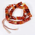 Agaat Natuurlijke rode sardonyx agaat ketting - Hoogte: 15