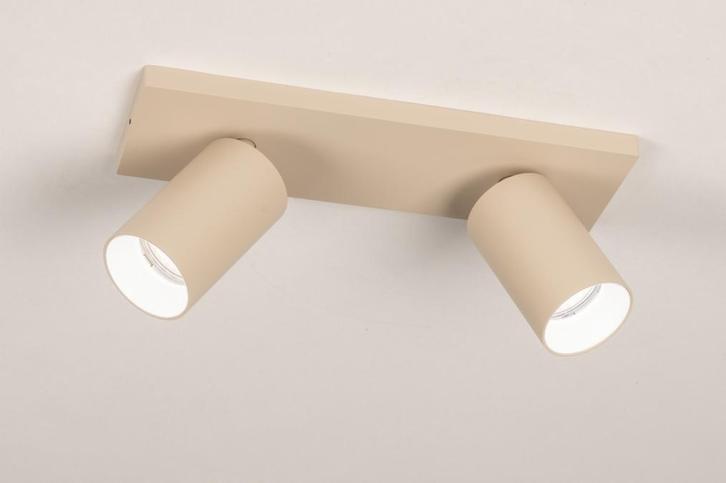 Rietveld Spots - Beige, Zand - Metaal, Aluminium, Huis en Inrichting, Lampen | Hanglampen, Verzenden