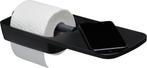 Tiger Tess Wc rolhouder met planchet - 32,1 cm - Zwart /, Huis en Inrichting, Ophalen of Verzenden, Zo goed als nieuw