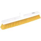 Zachte hygiënische bezem 45cm geel | Machine wasbaar tot, Verzenden, Nieuw in verpakking