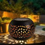 Solar LED Tuinlantaarn – Metalen Waterdichte Sfeerlamp, Tuin en Terras, Buitenverlichting, Verzenden, Nieuw