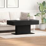 vidaXL Salontafel Zwart Eiken 96x50x45 cm Behandeld Hout, 50 tot 100 cm, Verzenden, Nieuw, 50 tot 100 cm