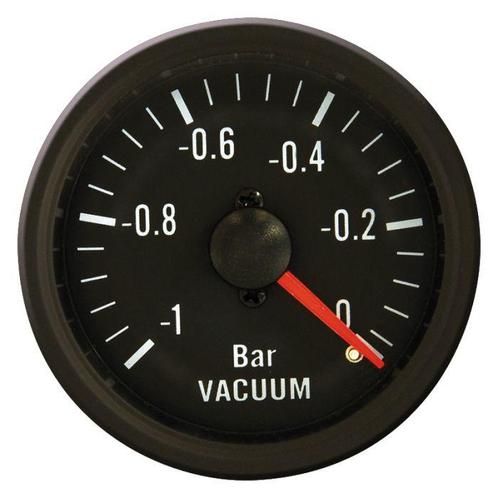 Performance Instrument Zwart Vacuüm -1>0,2 52mm, Auto diversen, Auto-accessoires, Nieuw, Ophalen of Verzenden