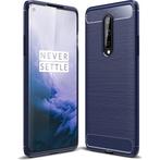 ProGuard OnePlus 8 Hoesje Brushed Carbon Blauw, Verzenden, Nieuw, Hoesje of Tasje