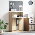vidaXL Bureau Sonoma eiken 71,5 x 31,5 x 106,5 cm Bewerkt, Huis en Inrichting, Bureaus, Verzenden, Nieuw