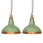 Set van 2 vintage hanglampen koper - Goliath large, Huis en Inrichting, Lampen | Hanglampen, Verzenden, Nieuw, Retro
