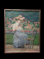 Zubritzky Lorand (1869-1948= - Dolci letture nel giardino, Antiek en Kunst