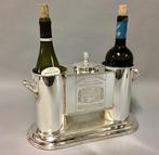 Wijnkoeler - Wijnkoeler voor twee flessen met een vak voor, Verzamelen, Nieuw