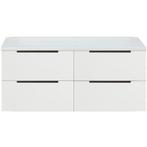 Seville Badmeubelset 120 cm - 4 Laden - Wastafelblad Wit, Ophalen of Verzenden, Nieuw