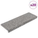 vidaXL Trapmatten 20 stuks 65x21x4 cm Grijs Rechthoekige, Doe-het-zelf en Verbouw, Ladders en Trappen, Verzenden, Nieuw