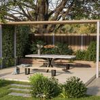 Tuintafel Ovaal Madison 2.0 240cm Betonlook Kruispoot The, Tuin en Terras, Verzenden, Nieuw