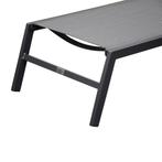 Showroommodel Hetty ligbed aluminium antraciet verstelbaar, Ophalen of Verzenden, Nieuw