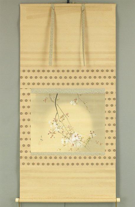 - Hazy Moon and Weeping Cherry Blossoms in Third Bloom, Antiek en Kunst, Antiek | Overige Antiek