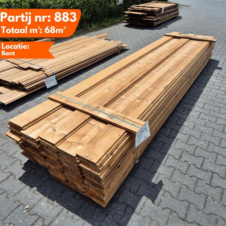 Thermo Vuren Zweeds Rabat 4200x185x19-26mm, Doe-het-zelf en Verbouw, Platen en Panelen, Ophalen of Verzenden