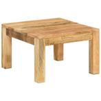 vidaXL Salontafel 55x55x35 cm massief mangohout, Huis en Inrichting, Tafels | Salontafels, 50 tot 100 cm, Verzenden, Vierkant