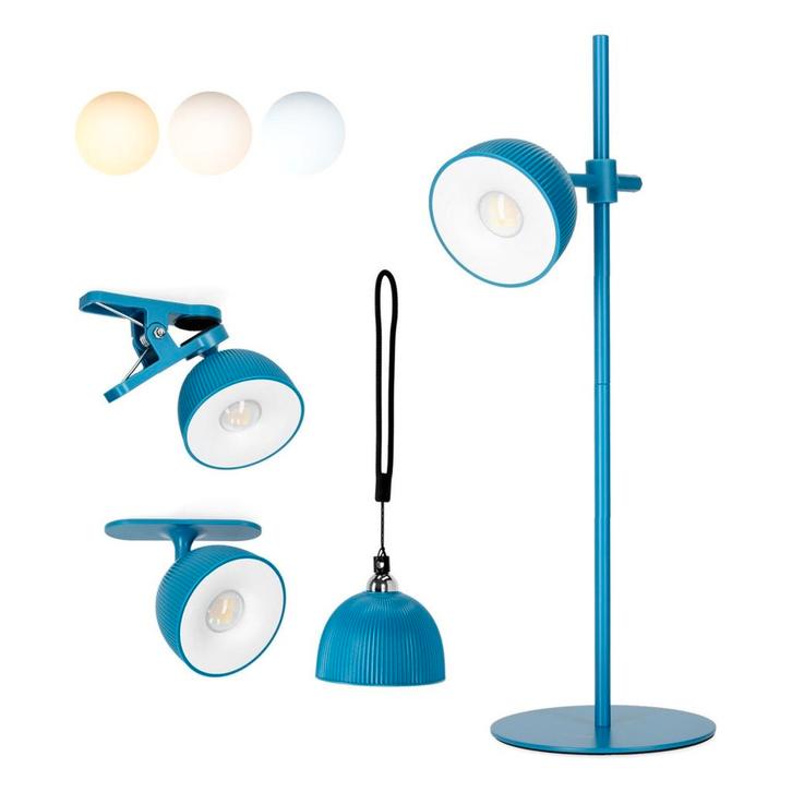LED Orbi 2,5W 4in1 Bureaulamp magnetisch Blauw - CCT, Huis en Inrichting, Lampen | Tafellampen, Nieuw, Kunststof, Ophalen of Verzenden
