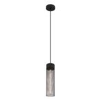 Hanglamp HANS 9.5 cm 1-lichts Zwart, Huis en Inrichting, Lampen | Hanglampen, Ophalen of Verzenden, Nieuw, Metaal, 75 cm of meer