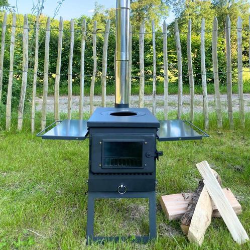 ASH - Outdoor Stove - Camping Houtkachel met Grill, Tuin en Terras, Tuinhaarden, Nieuw, Verzenden